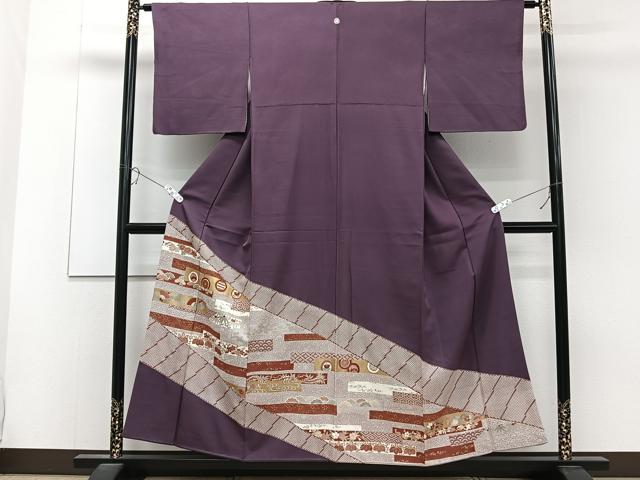 平和屋着物■豪華色留袖 駒刺繍 吉祥花文 金彩 正絹 逸品 CABC5888xi