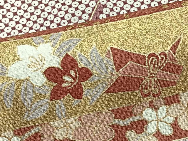 平和屋着物■豪華色留袖 駒刺繍 吉祥花文 金彩 正絹 逸品 CABC5888xi