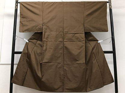 平和屋着物■男性　本場大島紬　枇杷茶色　正絹　逸品　CABC5900xi