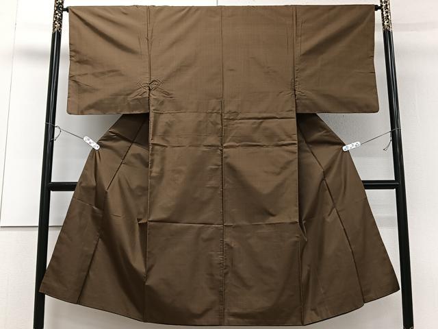 平和屋着物■男性　本場大島紬　枇杷茶色　正絹　逸品　CABC5900xi