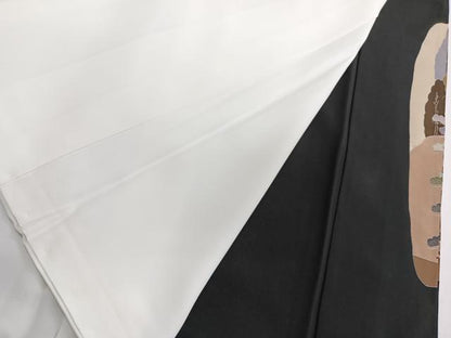 平和屋着物■豪華黒留袖　作家物　風景文　正絹　逸品　CABC5929xi
