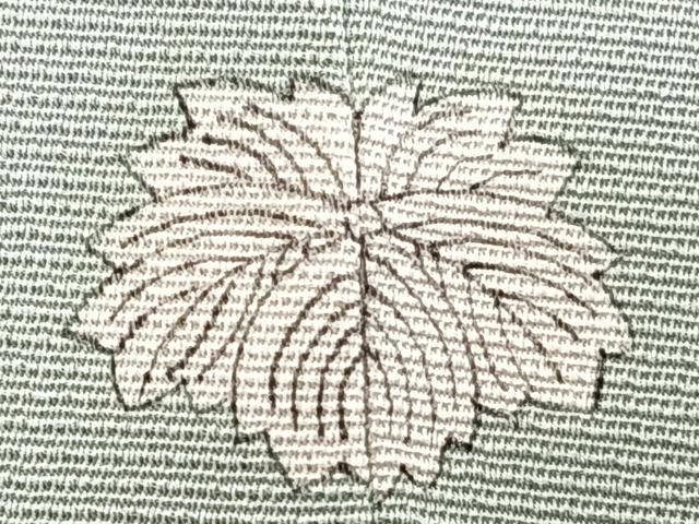 平和屋着物■訪問着 駒刺繍 舞扇文 金彩 正絹 逸品 CABC5959xi