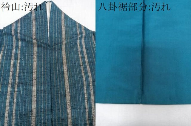 平和屋着物■上質な紬　間道　正絹　逸品　CABC5985xi