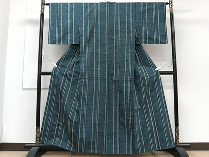 平和屋着物■上質な紬　間道　正絹　逸品　CABC5985xi
