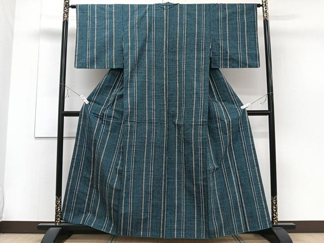 平和屋着物■上質な紬　間道　正絹　逸品　CABC5985xi