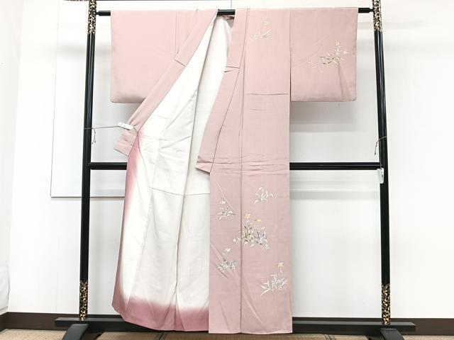 平和屋着物■訪問着 作家物 草花文 正絹 逸品 CABC5991xi