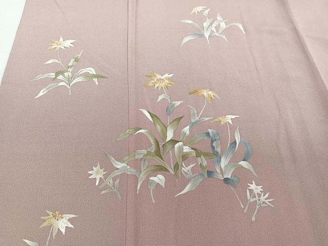 平和屋着物■訪問着 作家物 草花文 正絹 逸品 CABC5991xi