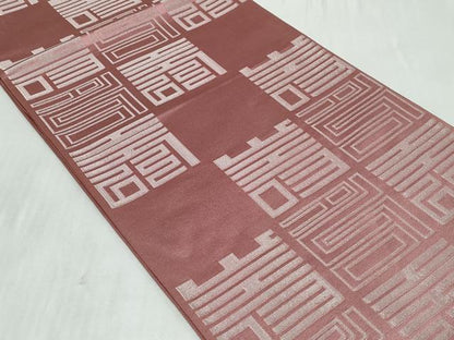 平和屋着物◎六通柄袋帯 寿字文 銀糸 正絹 逸品 CABC6041vf
