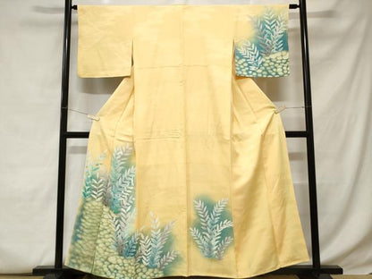 平和屋着物■訪問着 枝葉文 暈し染め 正絹 逸品 CABC6098ev