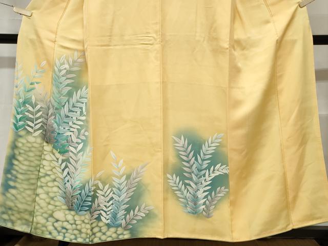 平和屋着物■訪問着 枝葉文 暈し染め 正絹 逸品 CABC6098ev