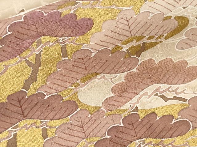 平和屋着物■豪華色留袖 刺繍 枝松文 金彩 正絹 逸品 CABC6102ev