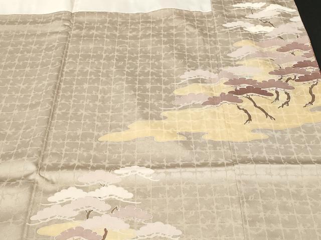 平和屋着物■豪華色留袖 刺繍 枝松文 金彩 正絹 逸品 CABC6102ev
