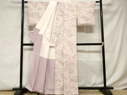 平和屋着物■上質な小紋 舞楓地紋 暈し染め 正絹 逸品 CABC6108ev