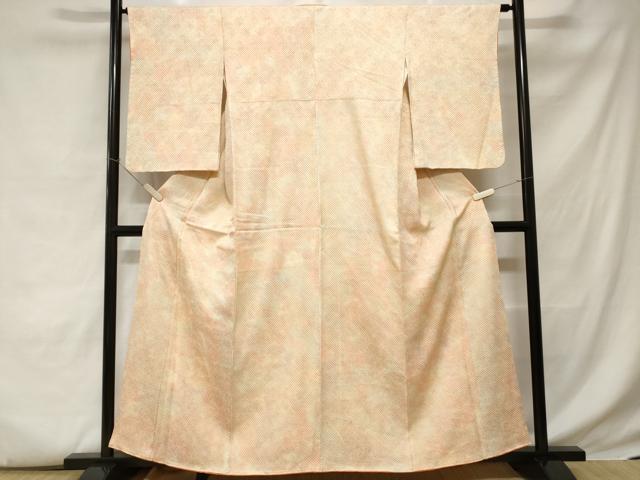 平和屋着物■上質な小紋 総刺繍 霞文 暈し染め 正絹 逸品 CABC6115ev