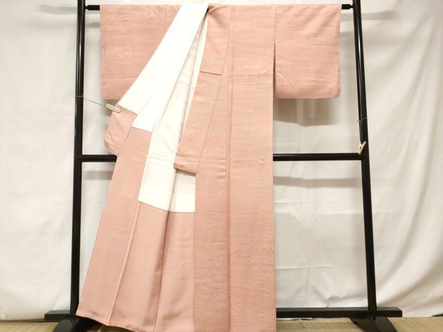 平和屋着物■上質な小紋 杢目文様 正絹 逸品 未使用 CABC6119ev