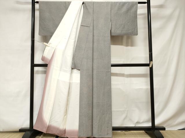 平和屋着物■上質な小紋 流水花唐草文 正絹 逸品 CABC6134ev