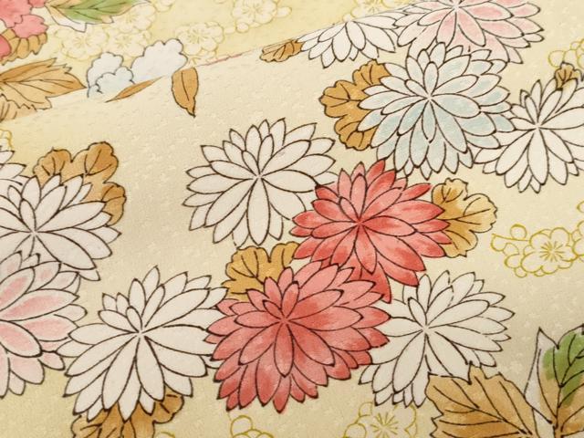 平和屋着物■上質な小紋 草花文 暈し染め 正絹 逸品 CABC6147ev