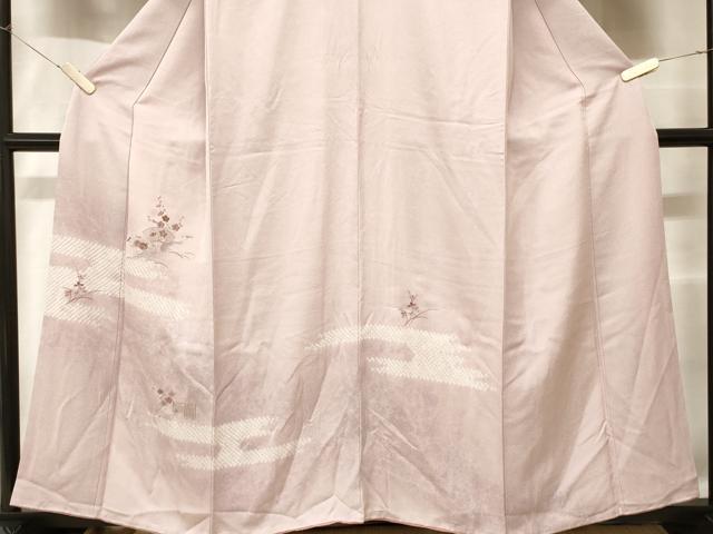 平和屋着物■訪問着 刺繍 絞り 地紙枝花文 金糸 やまと誂製 正絹 逸品 CABC6155ev