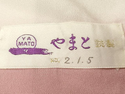 平和屋着物■訪問着 刺繍 絞り 地紙枝花文 金糸 やまと誂製 正絹 逸品 CABC6155ev