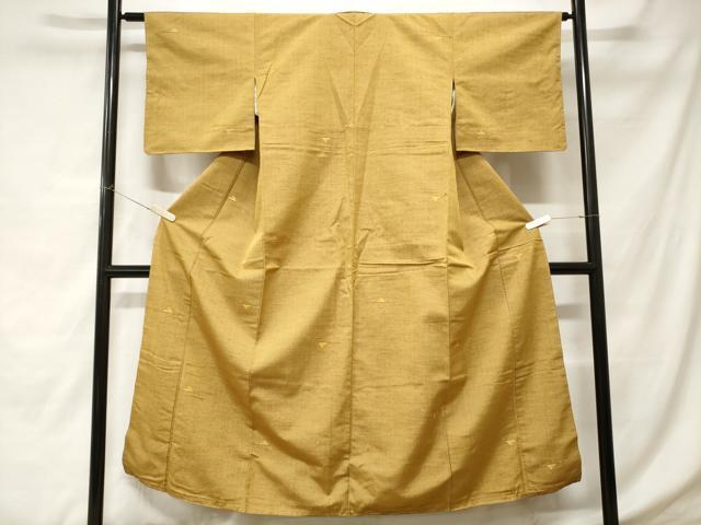 平和屋着物■上質な紬 遠山文 正絹 逸品 未使用 CABC6162ev