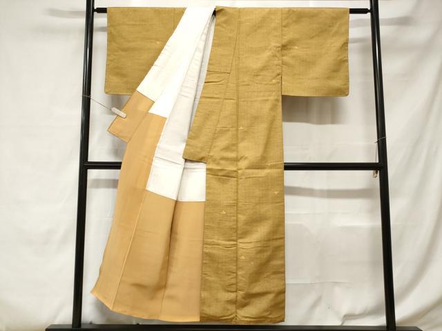 平和屋着物■上質な紬 遠山文 正絹 逸品 未使用 CABC6162ev
