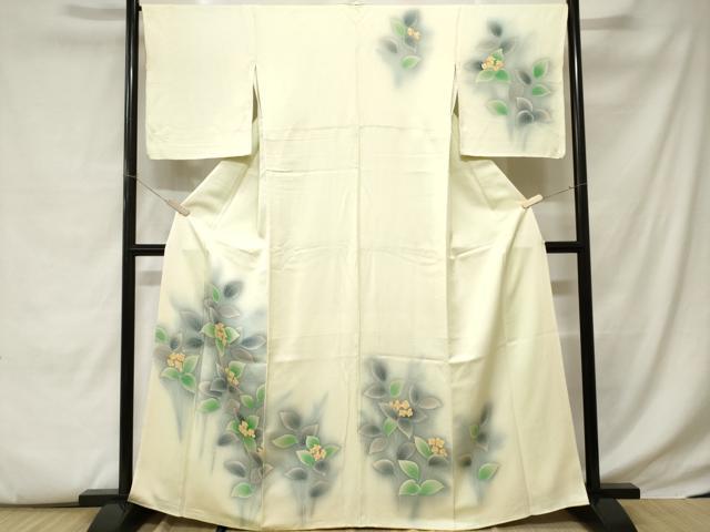 平和屋着物■訪問着 枝花文 暈し染め 正絹 逸品 CABC6164ev