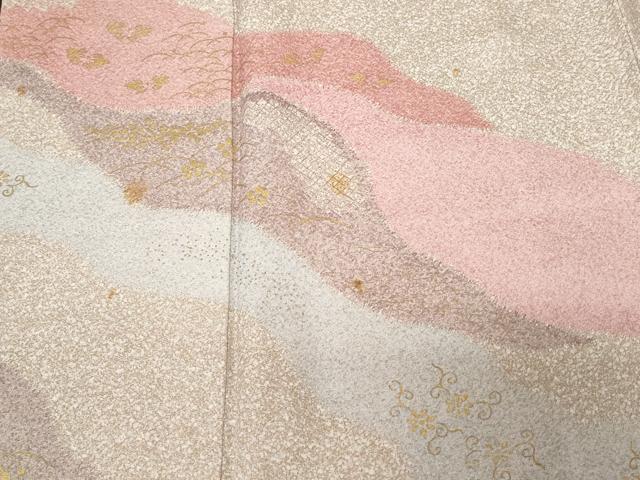 平和屋着物■訪問着 芝草舞蝶文 金彩 やまと誂製 正絹 逸品 CABC6165ev
