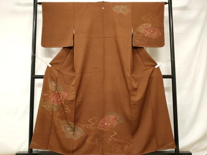 平和屋着物■訪問着 刺繍 地紙重ね笹竹枝梅文 正絹 逸品 未使用 CABC6169ev