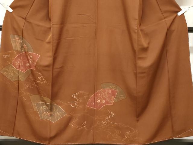 平和屋着物■訪問着 刺繍 地紙重ね笹竹枝梅文 正絹 逸品 未使用 CABC6169ev