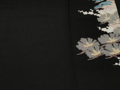 平和屋着物■豪華黒留袖　作家物　風景文　正絹　逸品　CABC6218ev