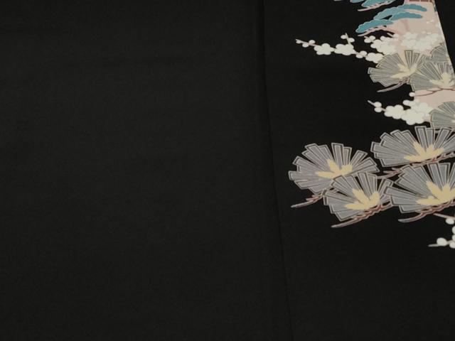 平和屋着物■豪華黒留袖　作家物　風景文　正絹　逸品　CABC6218ev