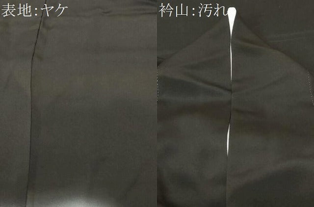 平和屋着物■豪華黒留袖　枝葉文　暈し染め　金銀彩　正絹　逸品　CABC6219ev