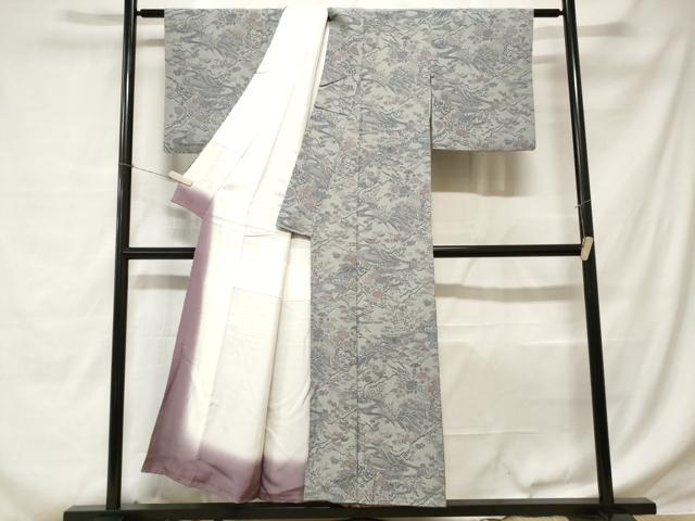 平和屋着物■上質な小紋 御所解文 正絹 逸品 CABC6226ev
