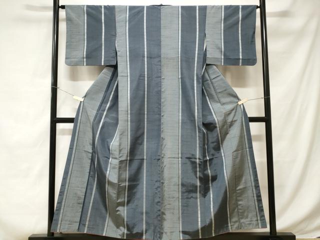 平和屋着物■上質な紬　間道　正絹　逸品　CABC6254ev