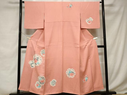 平和屋着物■訪問着 絵皿花唐草文 正絹 逸品 CABC6273ev