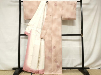 平和屋着物■訪問着 絵皿花文 暈し染め 正絹 逸品 CABC6275ev