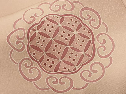 平和屋着物■訪問着 絵皿花文 暈し染め 正絹 逸品 CABC6275ev