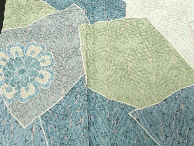 平和屋着物■訪問着 総堀 色紙重ね花文 正絹 逸品 CABC6277ev