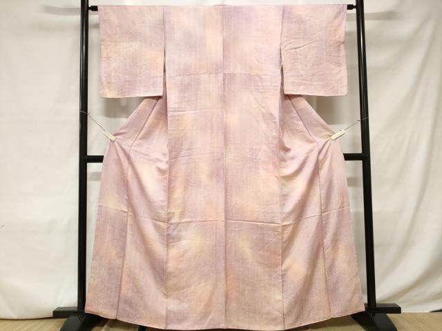 平和屋着物■上質な小紋 枝花文 暈し染め 正絹 逸品 CABC6298ev