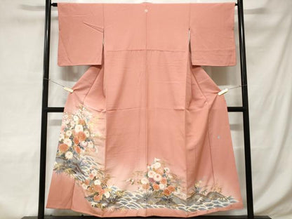 平和屋着物■豪華色留袖 作家物 流水草花文 暈し染め 金彩 正絹 逸品 CABC6303ev