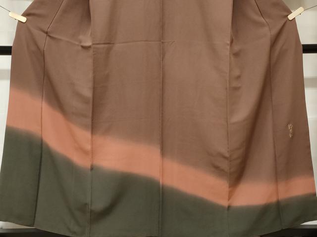 平和屋着物■訪問着 鈴乃和作 霞文 暈し染め 正絹 逸品 CABC6307ev