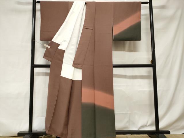平和屋着物■訪問着 鈴乃和作 霞文 暈し染め 正絹 逸品 CABC6307ev