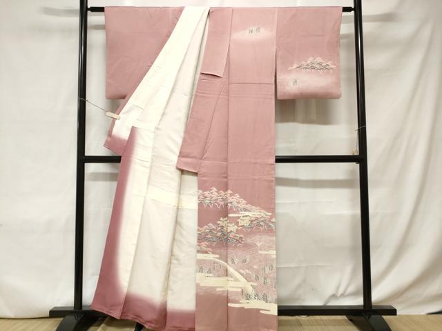 平和屋着物■訪問着 御所解文 暈し染め 正絹 逸品 CABC6309ev