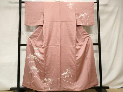 平和屋着物■訪問着 檜扇松竹梅文 正絹 逸品 CABC6313ev