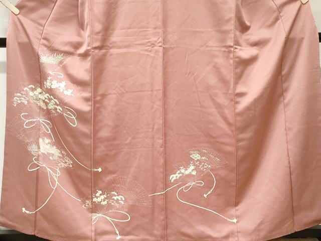平和屋着物■訪問着 檜扇松竹梅文 正絹 逸品 CABC6313ev