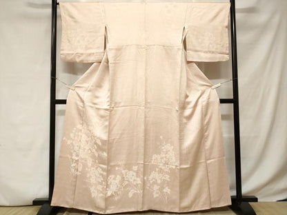 平和屋着物■訪問着　枝花文　正絹　逸品　CABC6397ev
