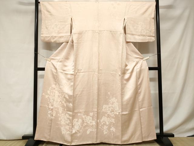 平和屋着物■訪問着　枝花文　正絹　逸品　CABC6397ev