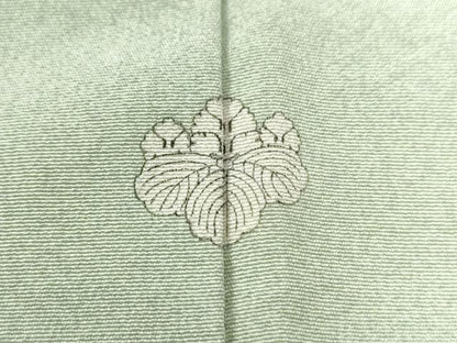 平和屋着物●訪問着 作家物 駒刺繍 扇面吉祥草花文 金彩 正絹 逸品 未使用 CABC6401yc