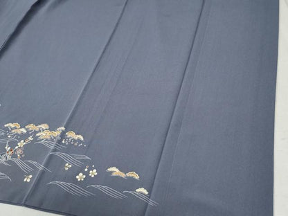平和屋着物●訪問着 浜松舟花文 暈し染め 金彩 正絹 逸品 CABC6402yc