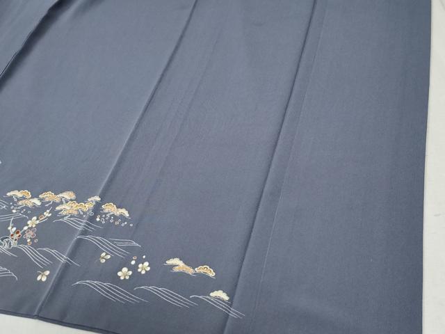 平和屋着物●訪問着 浜松舟花文 暈し染め 金彩 正絹 逸品 CABC6402yc